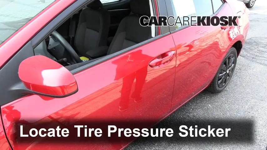2018 Toyota Corolla LE 1.8L 4 Cyl. Tires & Wheels Check Tire Pressure